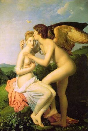 Eros Kisses Psyche Fran&ccedil;ois G&eacute;rard (1770-1837)