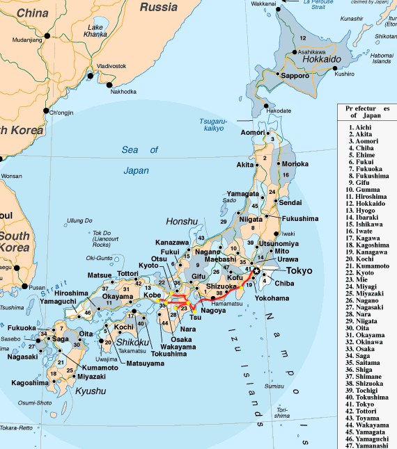 Map of Japan